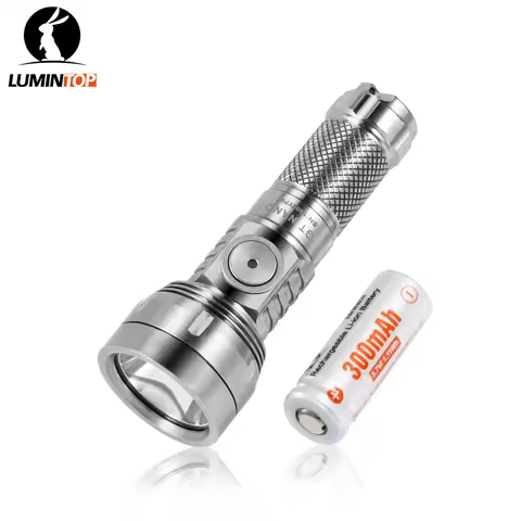 Lumintop GT NANO V3.0 Titanium flashlight with 10280 battery Long-range flashlight 400 meters 700 lu