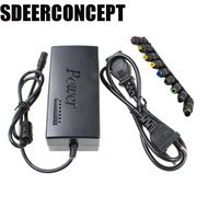 SDEERCONCEPT Laptop Charger Adapter, Portable Use Adjustable Voltage Laptop Power Adapter, Travel 4A