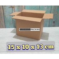 Cardboard box packing 15x10x13 cm Plain and 4mm Thick Packing C FLUDE