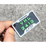 Keychain Plate Number 3D