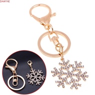 DWAYNE Snowflake Keychain Fashion Trendy Hot Christmas Gift for Woman Ladies Crystal Pendant