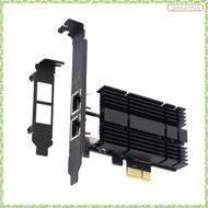 [J X Q K] 2.5G Gigabit Ethernet Dual Port for PCIE Network Adapter Card RJ45 I226 Chipset 100/1000/2