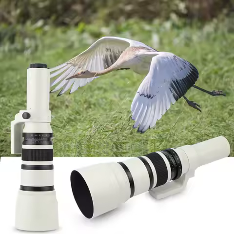 JINTU 500mm F/6.3 T-Mount Super Telephoto Camera Lens for Nikon Canon Sony DSLR Camera and Macro 4/3