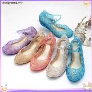 Baju Baby Girl Frozen 2 Elsa Anna Princess Shoes Kids Girls Crystal Jelly Sandals Princess Elsa Role