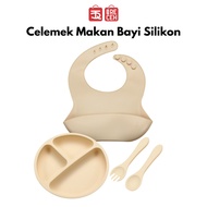 Tokorecehofficial 1 Set of 4 pcs Silicone Children's Cutlery Baby Eating Utensils Baby Eating Utensi