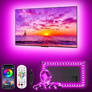 Lampu LED TV, 16.4 kaki untuk 55-70 inci, Lampu Belakang yang Menyelaraskan Dengan TV, Kawalan Jauh 