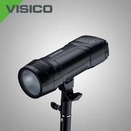 VISICO 2 V2 Pocket Flash Portable Strobe 2.4G TTL HSS 1/8000s Lithium Battery Powered 200Ws Round He
