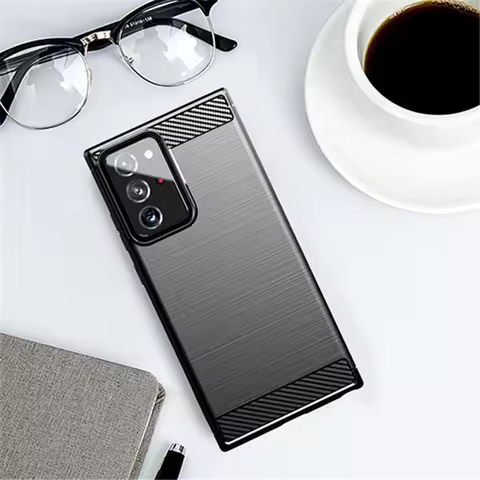 For Samsung Galaxy Note20 Ultra 5G Case Silicon Carbon Fiber Cover For Samsung Galaxy Note 20 Ultra 