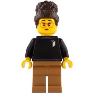 Original Lego Ideas - LEGO Ideas Designer (Female, Black Sweater with LEGO Ideas Logo) 21358 Minifig