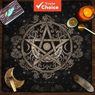 1Pc Psychic Symbol Altar Cloth, Pentacle Alista Tarot Cloth Table Cloth