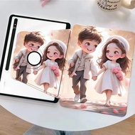 เคสแท็บเล็ตซัมซุง หมุนได้360° For Samsung Galaxy Tab S6 Lite+Galaxy Tab S7/S8/S9/S7 FE/s9 FE/A9/A8/A9plus+Galaxy TabS7plus/S8plus/S9plus-เคส Samsung