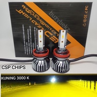 COD BZL F2 LED FOGLAMP H11/H8/H16/H9 YELLOW 3000K GOLD PAIR