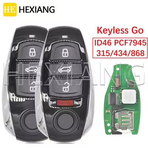 HE ID46 PCF7945AC 315/433/868MHz Proximity Keyless Go Car Remote Key 7P6959754AT For VW Volkswagen T