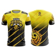 Jersey Soccer Takraw League STL Silver Bison Yellow