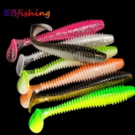 1pcs 5.5cm Fishing Soft Plastic Lures Jig Lures Trout Bass Fishing Worm Lures Fishing Bait for Fresh