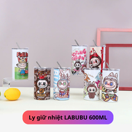 Ly giữ nhiệt cute hình LABUBU Cốc giữ nhiệt cute hình LABUBU dung tích 600ml chất liệu inxo 304 kè