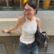 Embroidered camisole collar shirt - Aufra studio