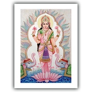 - Indian Art : ''Miniature Painting of the Goddess Lakshmi, India'' - Museum-Grade Giclee
