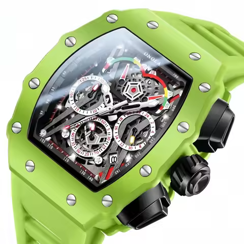 ONOLA Watch Men's Multi functional Wine Bucket Watch Sports Quartz Watch Waterproof Luminous Silicon
