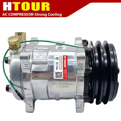 for Sanden 5H14 508 8390 SD5H14 SD508 Universal auto car air ac compressor with 2pk pulley 12V/24V