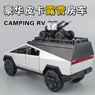 [938 People Collection] Tesla Pickup Truck Toy Car Model Simulation Alloy Car Model Decoration Child