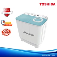 TOSHIBA Mesin Cuci 2 Tabung 8 KG VH-H85MN Low Watt Cuci dan Kering