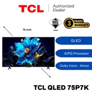 TCL QLED TV 75',65',55',50' Google TV 4K UHD+ HDR10+75P7K/65P7K/55P7K/50P7K New: Colorful Quantum Cr
