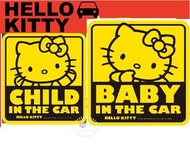 Hello Kitty - 日本製 Sanrio Baby in Car Hello Kitty Baby on Board 安全標籤貼紙2枚入 (Set of 2) 平行進口