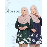 Blouse Muslimah Plus Size Tshirt Women Muslimah Jersey Baju Blause Wanita BLOSSOM EDITION By Awanazstyle