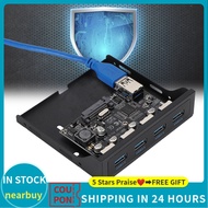 nearbuy ASHATA USB Front Panel PCI-E to 4xUSB3.0 for Chip Floppy Bay Adapter Expansion Riser Card US