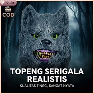 Nubri COD Realistic Furry Wolf Mask Halloween Werewolf Mask/ Horror Party Cosplay Mask/ Furry Wolf M