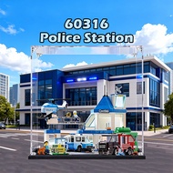 Display Case Acrylic 透明防尘收纳盒 Kotak Mainan Telus For Model Collection For Lego 60316 Modern Police St