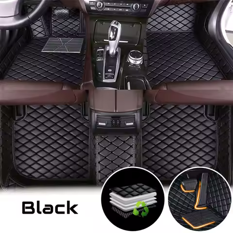 Leather Carpets For Audi A6 2004–2025 C6/4F/C7/4G/C8/4K A7 2010–2025 4G8/4K8 Car Floor Mats Accessor