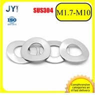 304 Stainless Steel Saddle Elastic Washer GB860 Waveform Saddle Flat Washer M1.7 M2 M2.5 M3 M4 M5 M6