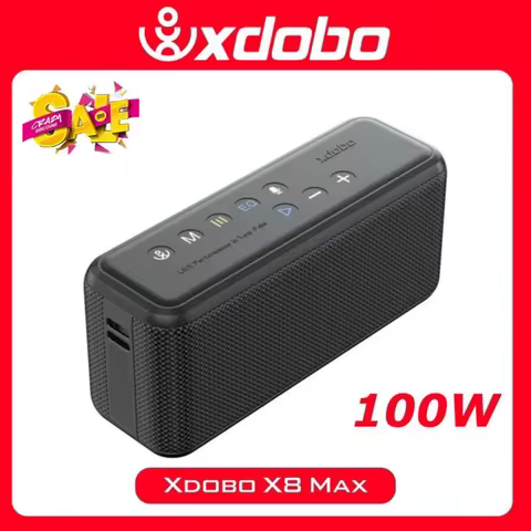 Original XDOBO X8 MAX Wireless Speaker 100W High Volume Outdoor Soundbox 20000mAh Power Bank TWS Ste