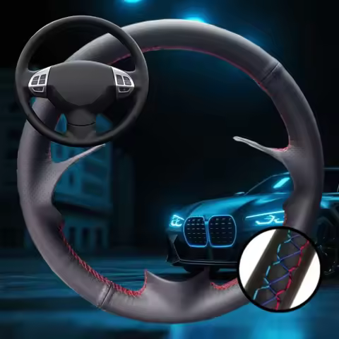 Customized Car Steering Wheel Cover For Mitsubishi Lancer EX 10 Lancer X Outlander Car Accessories H