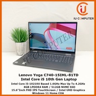LENOVO YOGA C740-15IML-81TD (2-IN-1) INTEL CORE I5-10210U 8GB LPDDR4 512GB NVME SSD USED LAPTOP REFU
