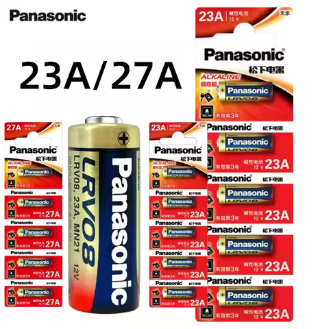 Hotsale Panasonic 5PCS 27A /23A 12V 23GA A23S/A27 alkaline battery Long-Lasting Power Battery 23A