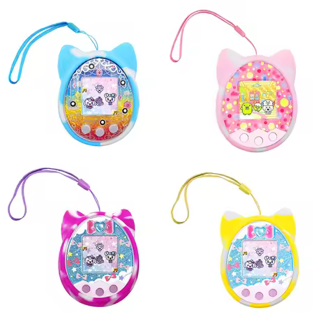 Soft Silicone Comprehensive Protection Case Cartoon Cat Shaped Pet Game Machine Cover Scratch Proof 