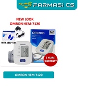 OMRON HEM 7120 Automatic Blood Pressure Monitor with Adapter S [ HEM7120 BP Machine, 7120 ]