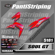 5181 Standard Soul GT Striping Stickers for Mio Soul GT Racing Motif - Latest Mio Soul GT Accessorie