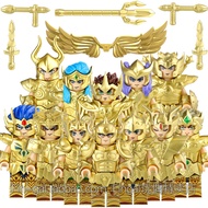 CQ17 Gold Saint Seiya Star Yellow 12 Zodiac Twins Third Party Assembly Blocks ผู้เล่นโมเดล ที่อยู่ใน