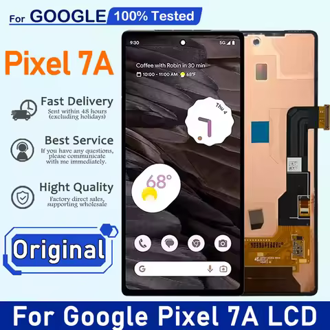 Original For Google Pixel 7a LCD Display Touch Screen Digitizer Assembly For google pixel 7a GWKK3, 