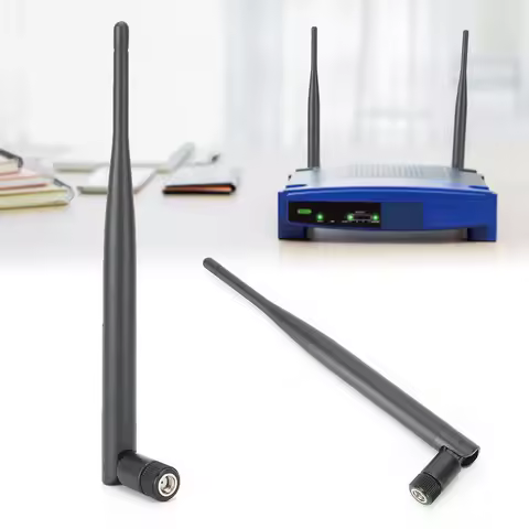 2PCS Router Antenna WiFi System 6dB High Gain 2.4/5.8GHz Dual Band SMA Female Antenna SMA Antenna Ro
