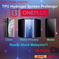 OnePlus 10 Pro OnePlus Series Screen Protector TPU Hydrogel Oneplus 9/Oneplus 9Pro/Oneplus 9R/Oneplu