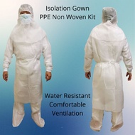 Disposable Isolation Gown PPE Non Woven Kit 45gsm
