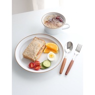 Ins Style Japanese Style Matte Dinner Plate Creative Influencer Plate Style Tableware Nordic Cake Br