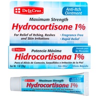 De La Cruz Hydrocortisone Ointment- 1% Hydrocortisone Ointment - Anti Itch Ointment - Maximum Streng