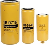 1R-0716 1R-0749 256-8753 Filter Kit Fits for Caterpillar Cat Engine Fits Most 3406,C15, C16, C11, C1
