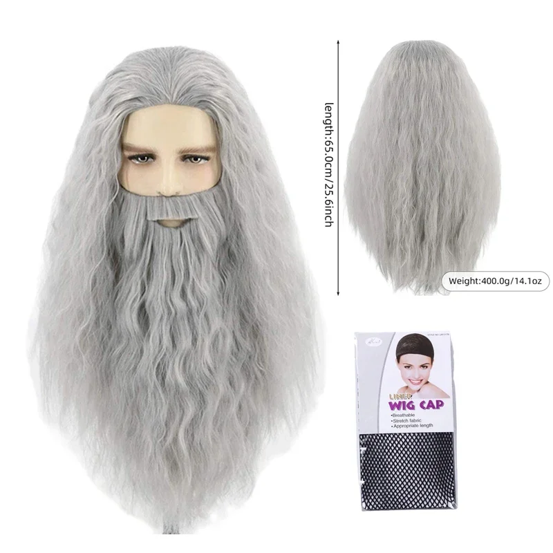 The Hobbit Gandalf Wizard Costume Pagan Tunic Costume Wizard Cloak Cosplay Grey Robe Hat Full Set Ou